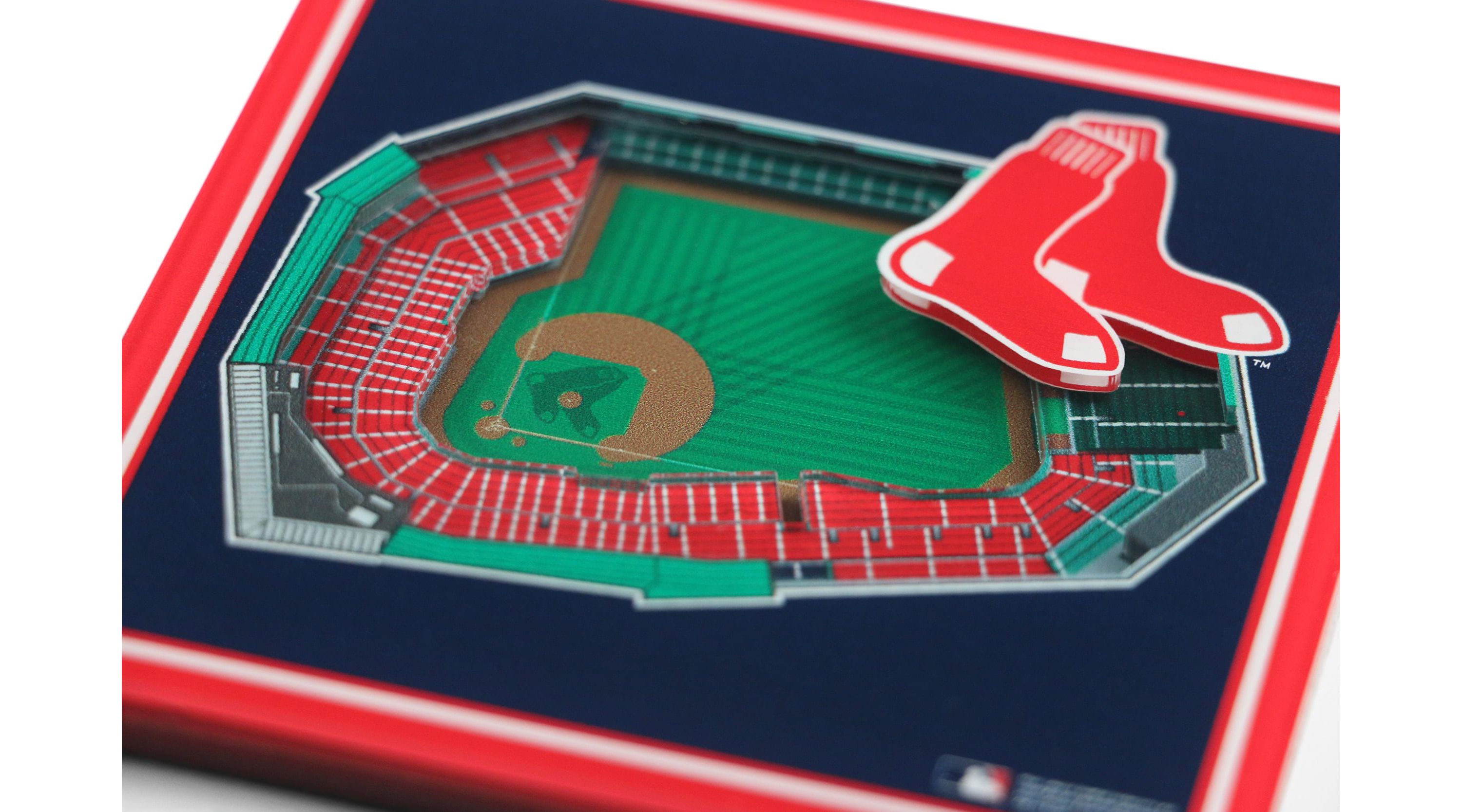 YouTheFan MLB Boston Red Sox 3D StadiumView Coasters - Fenway Park