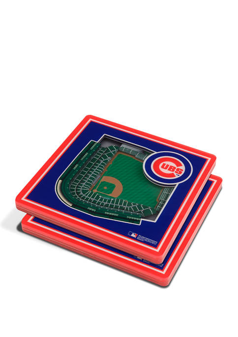 MLB Chicago Cubs 3D StadiumViews 2-Pack Coaster Set - Wrigley Field