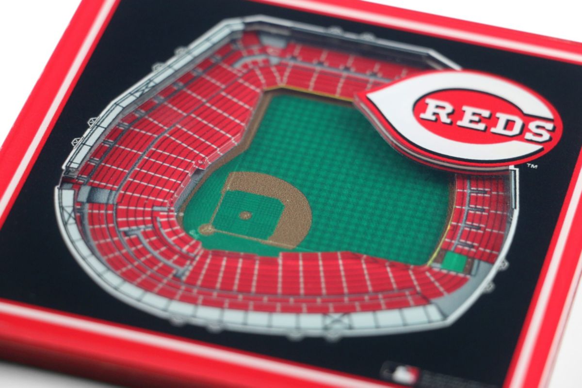 YouTheFan MLB Cincinnati Reds 3D StadiumView Coasters - Great American Ball Park