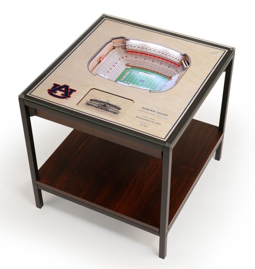 YouTheFan NCAA Auburn Tigers 25-Layer StadiumViews Lighted End Table - Jordan-Hare Stadium