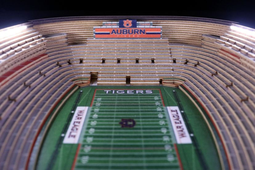 YouTheFan NCAA Auburn Tigers 25-Layer StadiumViews Lighted End Table - Jordan-Hare Stadium