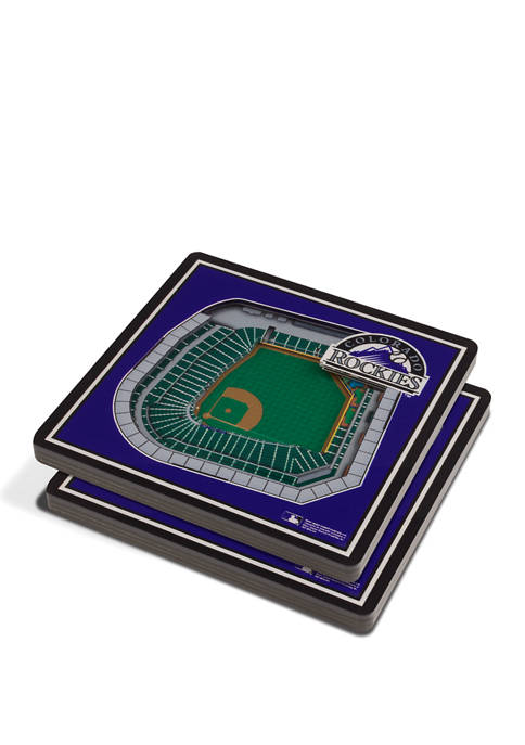 MLB Colorado Rockies 3D StadiumViews 2-Pack Coaster Set - Coors Field