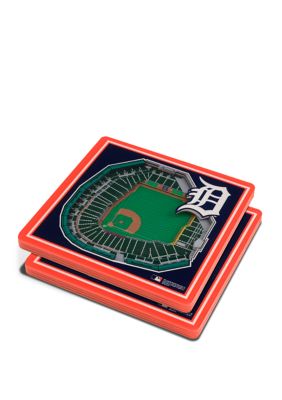YouTheFan MLB Detroit Tigers 3D StadiumView Coasters - Comerica Park
