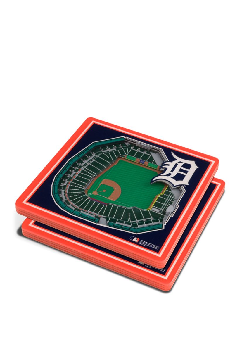 YouTheFan MLB Detroit Tigers 3D StadiumView Coasters - Comerica Park
