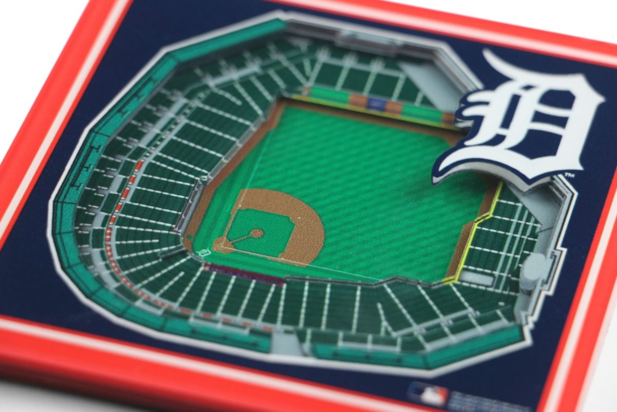 YouTheFan MLB Detroit Tigers 3D StadiumView Coasters - Comerica Park