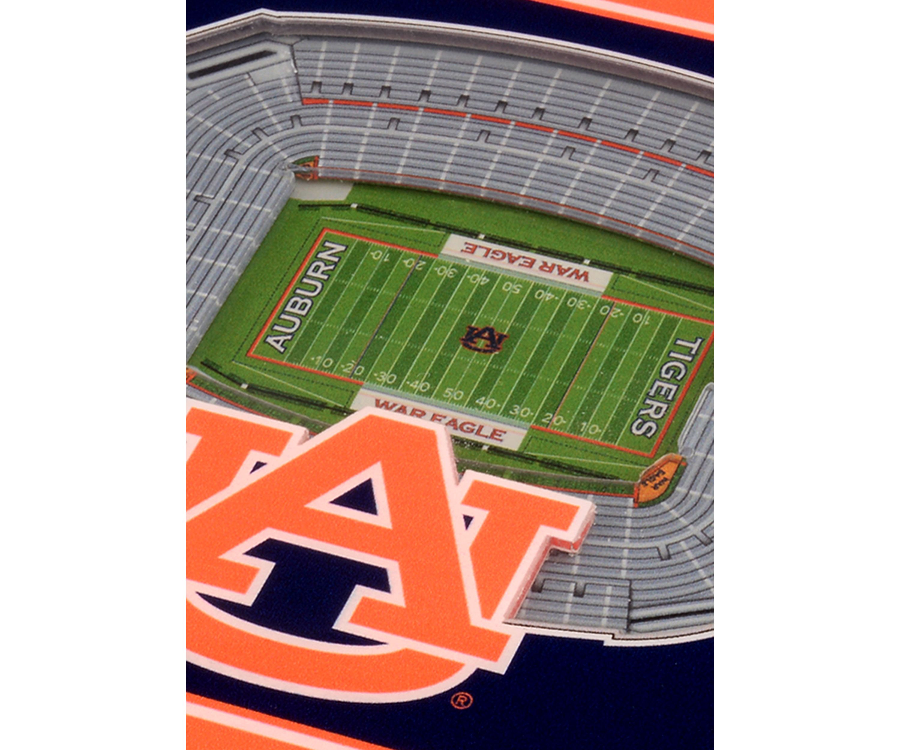 YouTheFan NCAA Auburn Tigers 3D StadiumView Coasters - Jordan-Hare Stadium