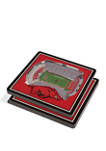 NCAA Arkansas Razorbacks 3D StadiumViews 2 Pack Coaster Set - Donald W. Reynolds Razorback Stadium