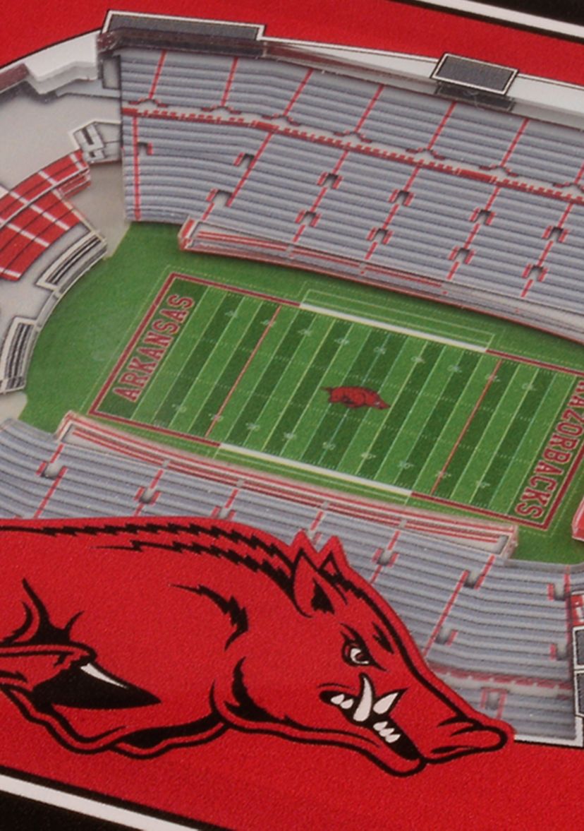 YouTheFan NCAA Arkansas Razorbacks 3D StadiumView Coasters - Donald W. Reynolds Razorback Stadium