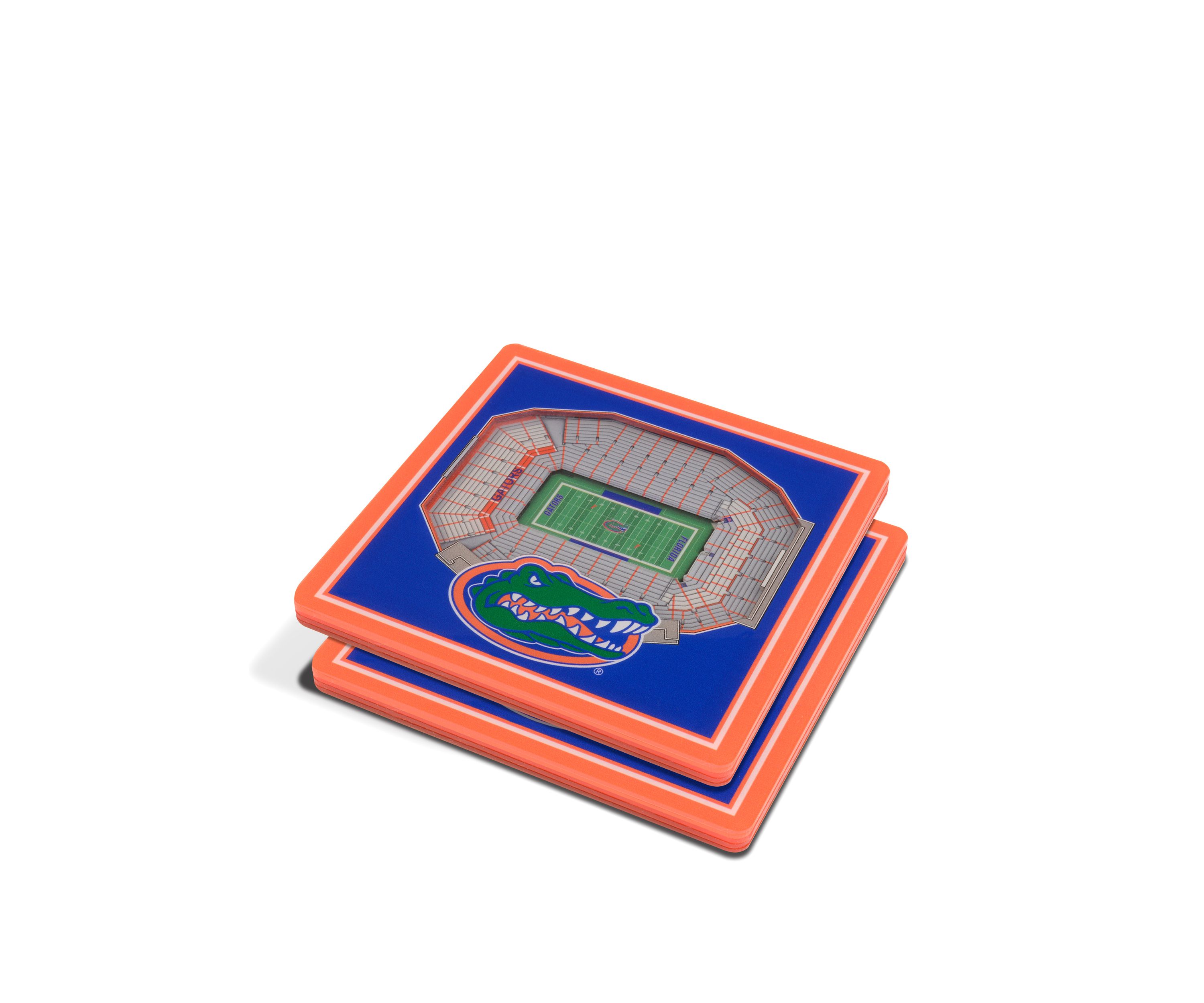 YouTheFan NCAA Florida Gators 3D StadiumView Coasters - Ben Hill Griffin Stadium