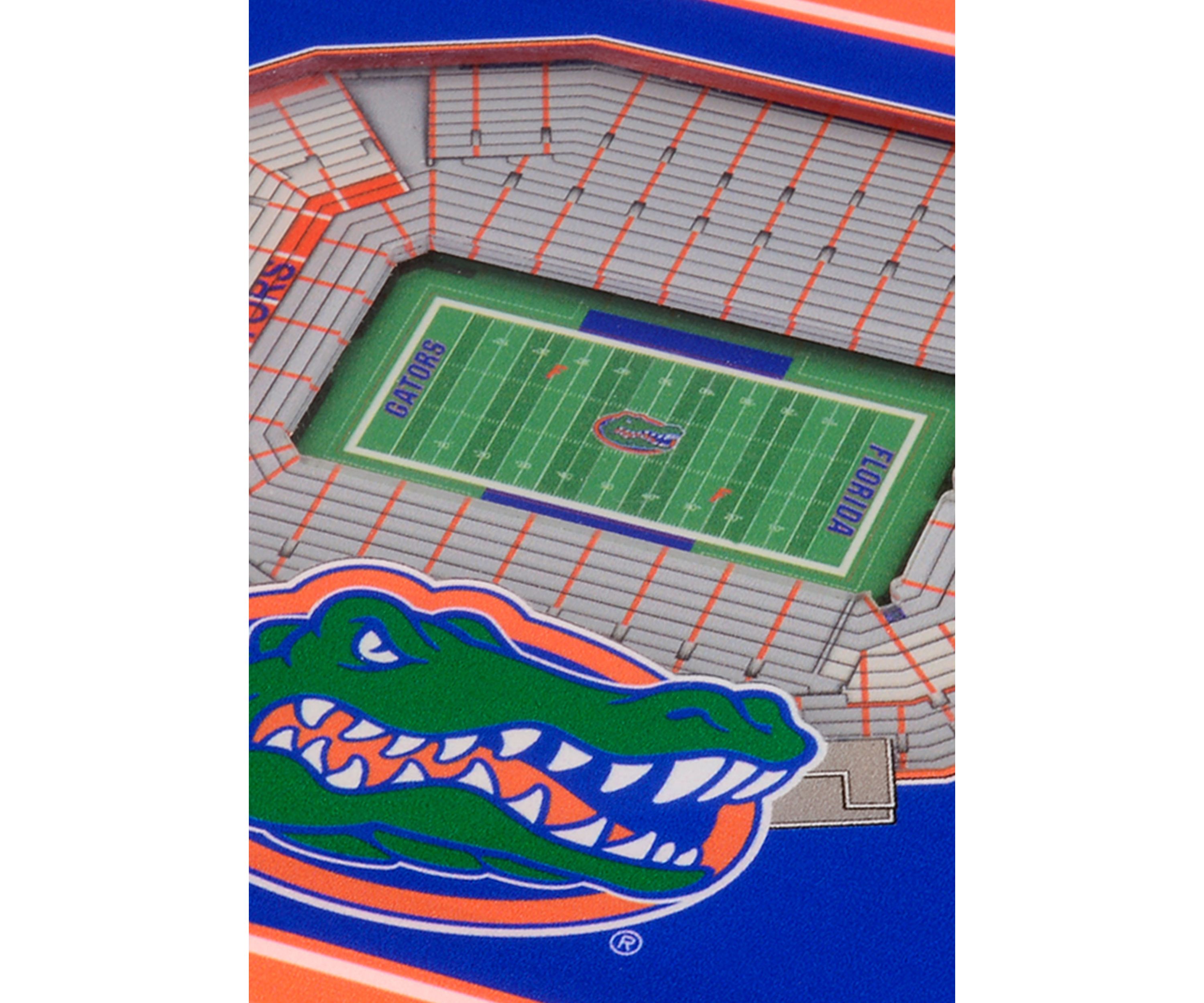 YouTheFan NCAA Florida Gators 3D StadiumView Coasters - Ben Hill Griffin Stadium