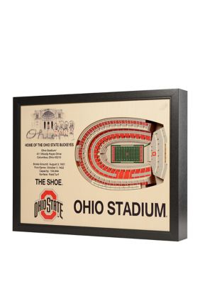 YouTheFan NCAA Ohio State Buckeyes FB 25-Layer StadiumViews 3D Wall Art - Ohio Stadium