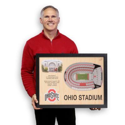 YouTheFan NCAA Ohio State Buckeyes FB 25-Layer StadiumViews 3D Wall Art - Ohio Stadium