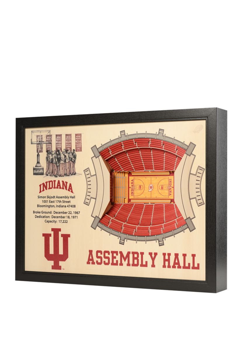 YouTheFan NCAA Indiana Hoosiers 25-Layer StadiumViews 3D Wall Art - Assembly Hall