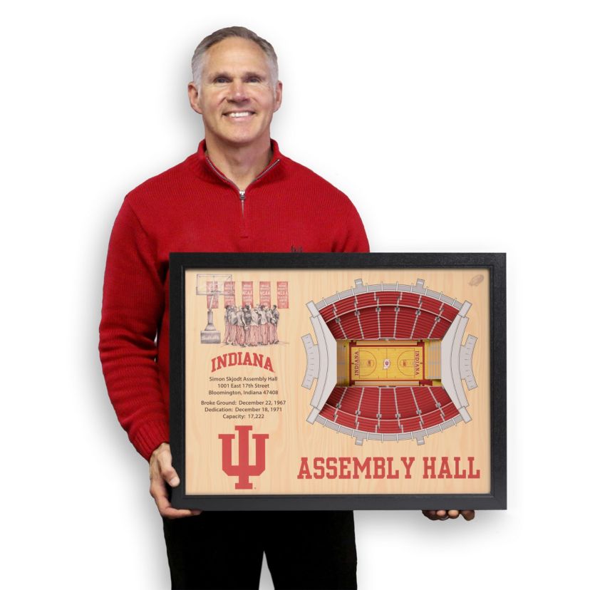 YouTheFan NCAA Indiana Hoosiers 25-Layer StadiumViews 3D Wall Art - Assembly Hall