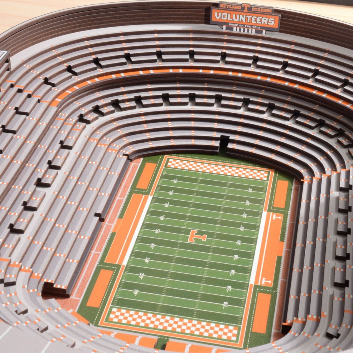 YouTheFan NCAA Tennessee Volunteers 25-Layer StadiumViews 3D Wall Art - Neyland Stadium