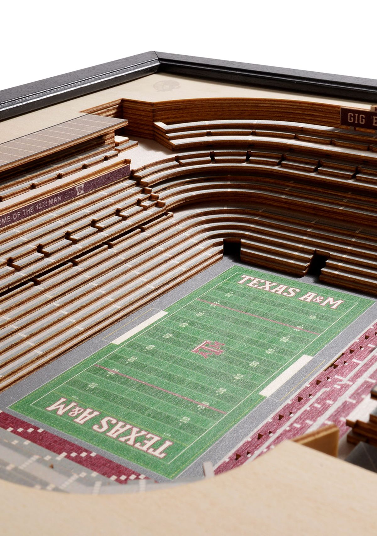 YouTheFan NCAA Texas A&M Aggies 25-Layer StadiumViews 3D Wall Art - Kyle Field