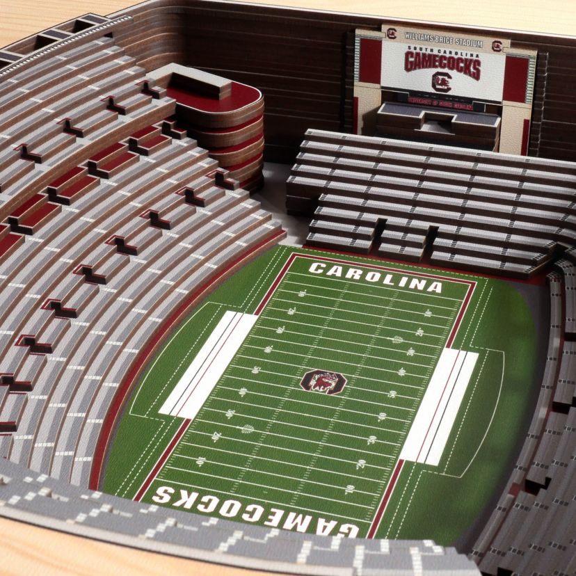 YouTheFan NCAA South Carolina Gamecocks 25-Layer StadiumViews 3D Wall Art - Williams-Brice Stadium
