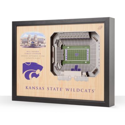 YouTheFan NCAA Kansas State Wildcats 25-Layer StadiumViews 3D Wall Art  - Bill Snyder Family Stadium