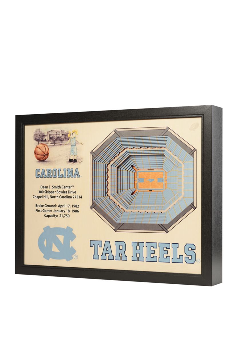 YouTheFan NCAA North Carolina Tar Heels 25-Layer StadiumViews 3D Wall Art - Dean E. Smith Center