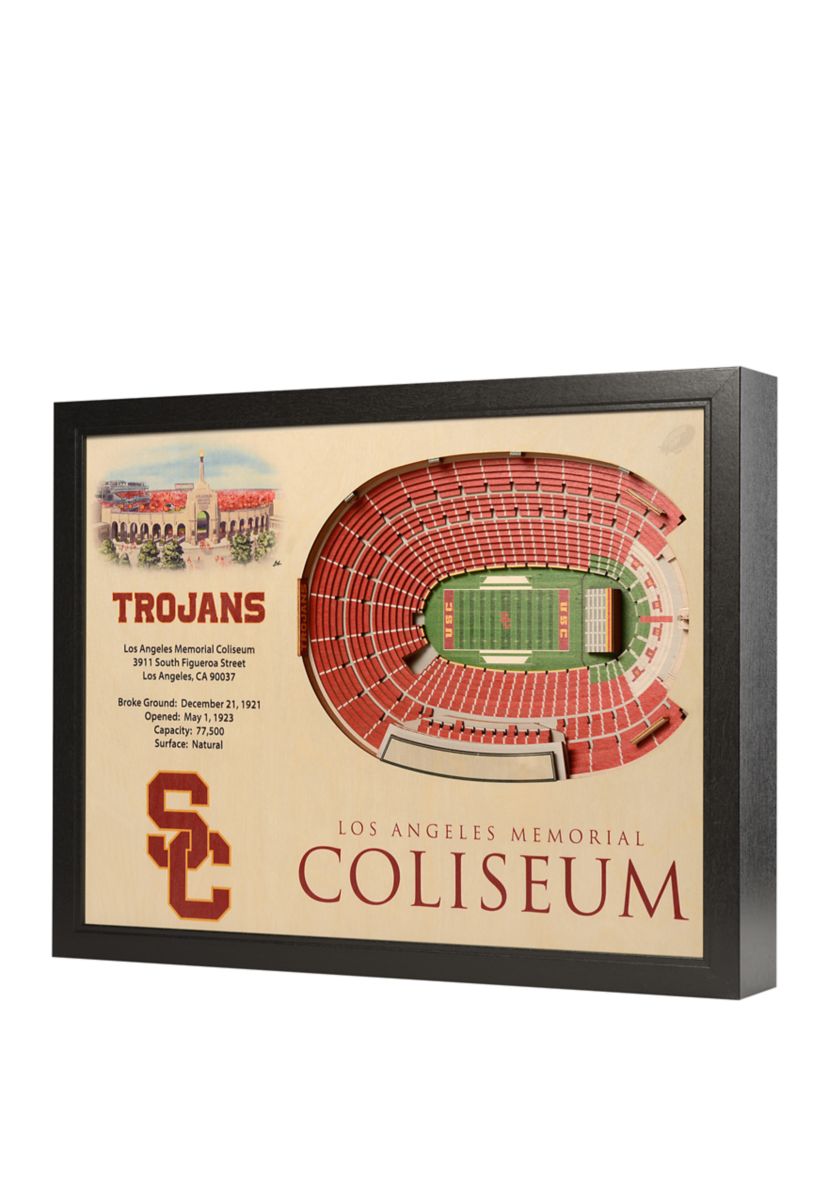 YouTheFan NCAA USC Trojans 25-Layer StadiumViews 3D Wall Art - Los Angeles Memorial Coliseum