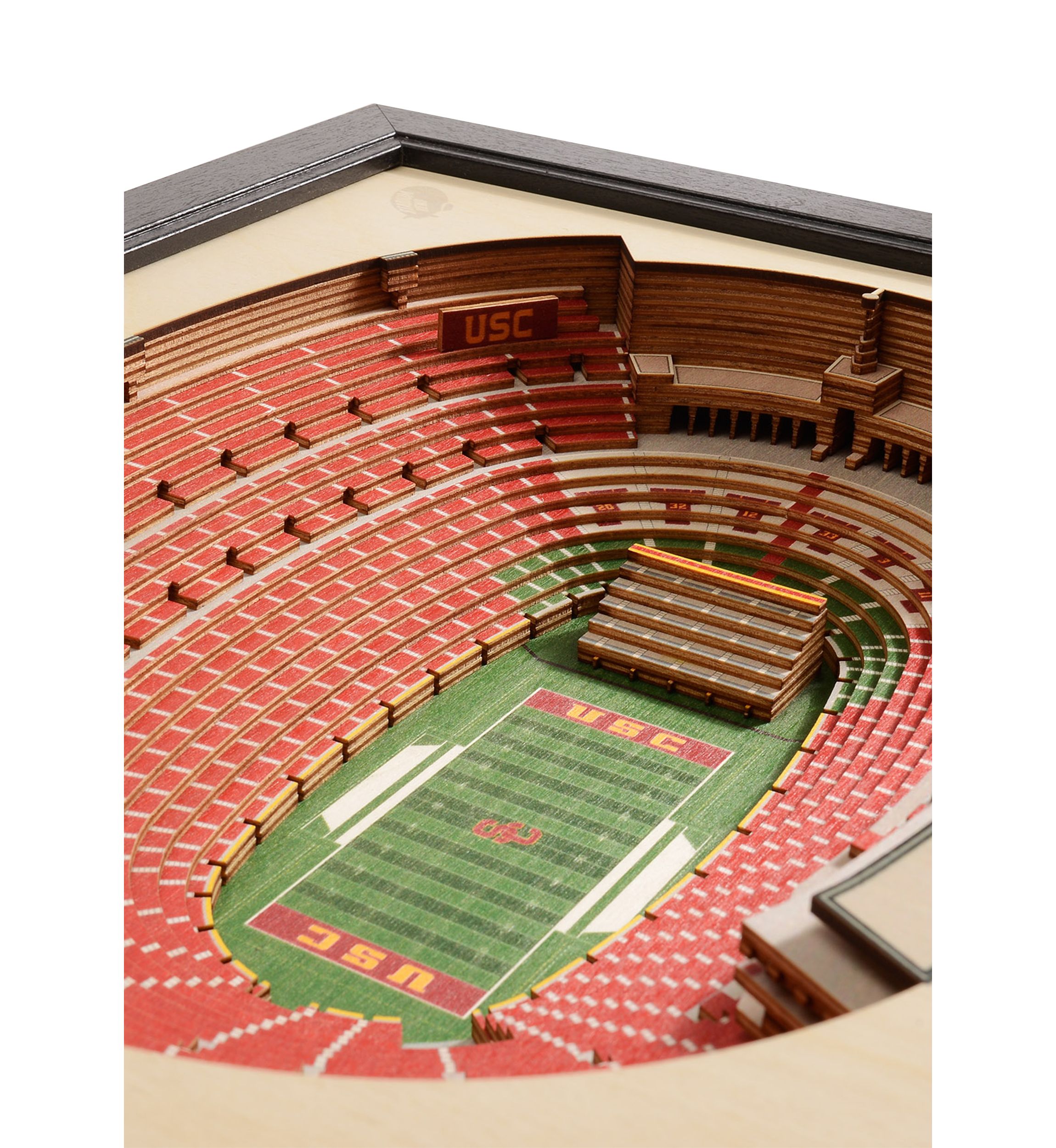 YouTheFan NCAA USC Trojans 25-Layer StadiumViews 3D Wall Art - Los Angeles Memorial Coliseum