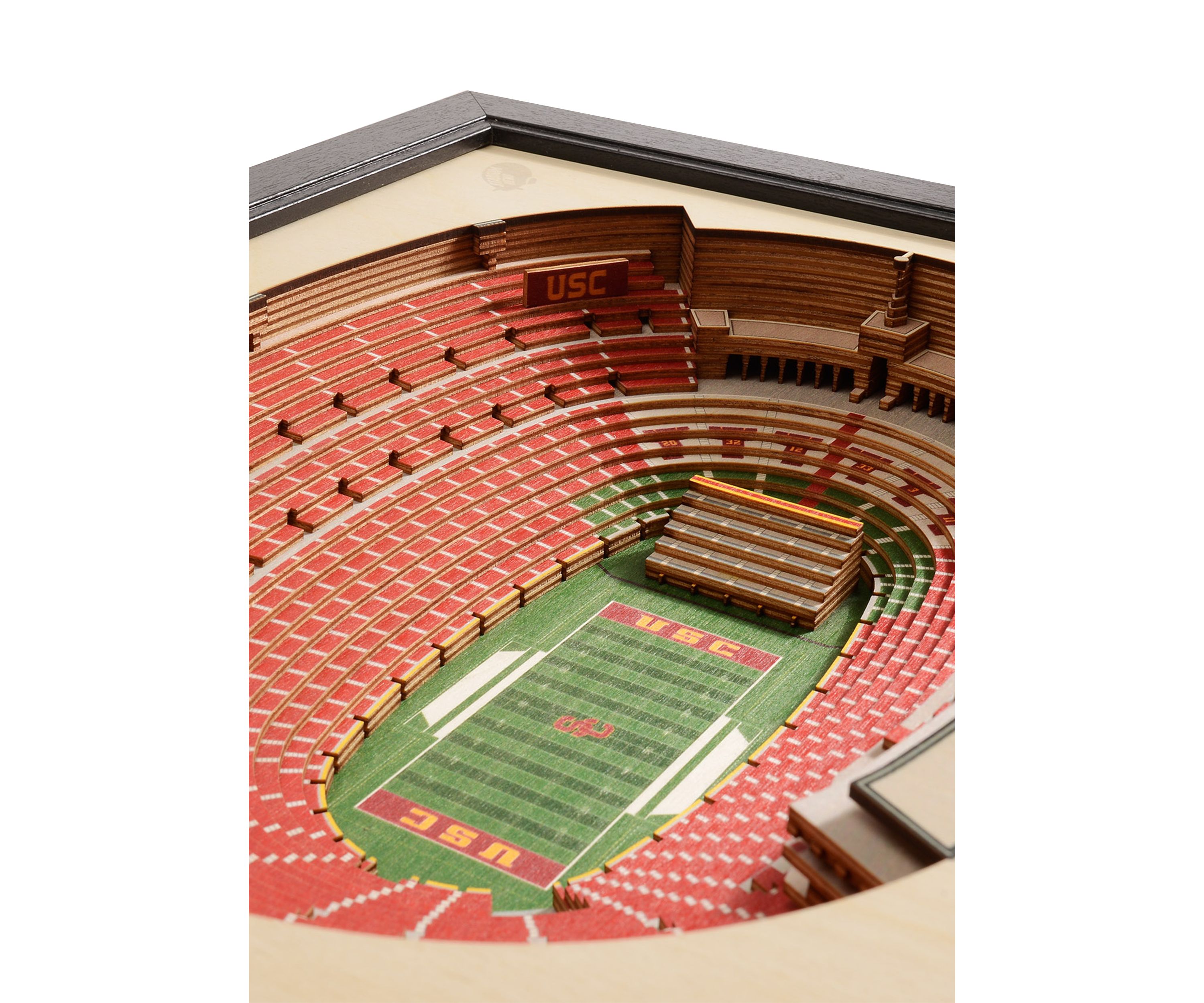 YouTheFan NCAA USC Trojans 25-Layer StadiumViews 3D Wall Art - Los Angeles Memorial Coliseum