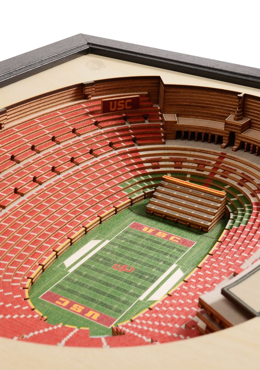 YouTheFan NCAA USC Trojans 25-Layer StadiumViews 3D Wall Art - Los Angeles Memorial Coliseum