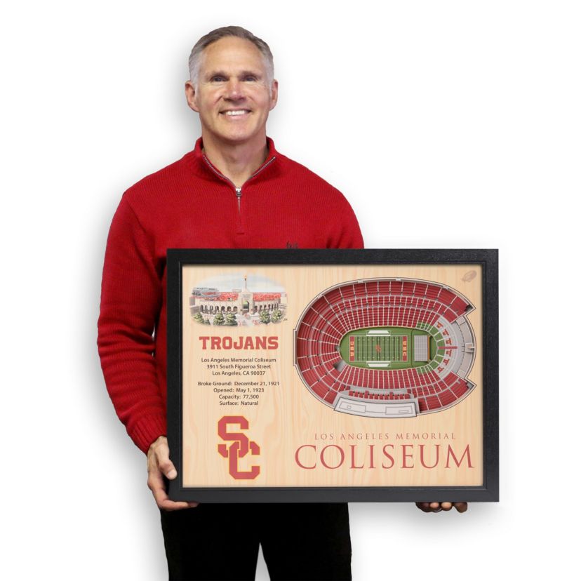 YouTheFan NCAA USC Trojans 25-Layer StadiumViews 3D Wall Art - Los Angeles Memorial Coliseum