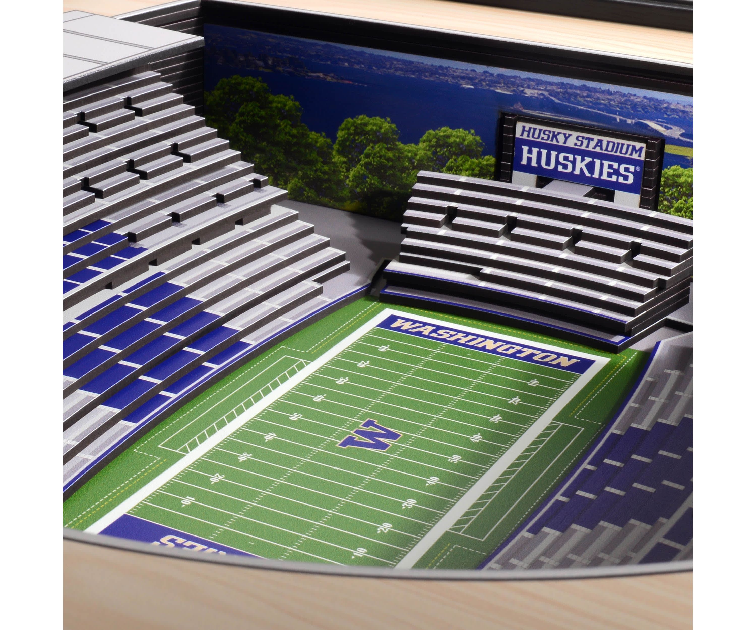 YouTheFan NCAA Washington Huskies 25-Layer StadiumViews 3D Wall Art - Husky Stadium