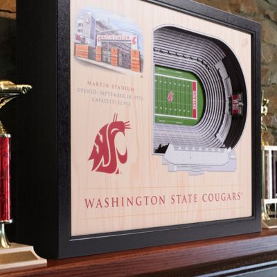 YouTheFan NCAA Washington State Cougars 25-Layer StadiumViews 3D Wall Art  - Martin Stadium