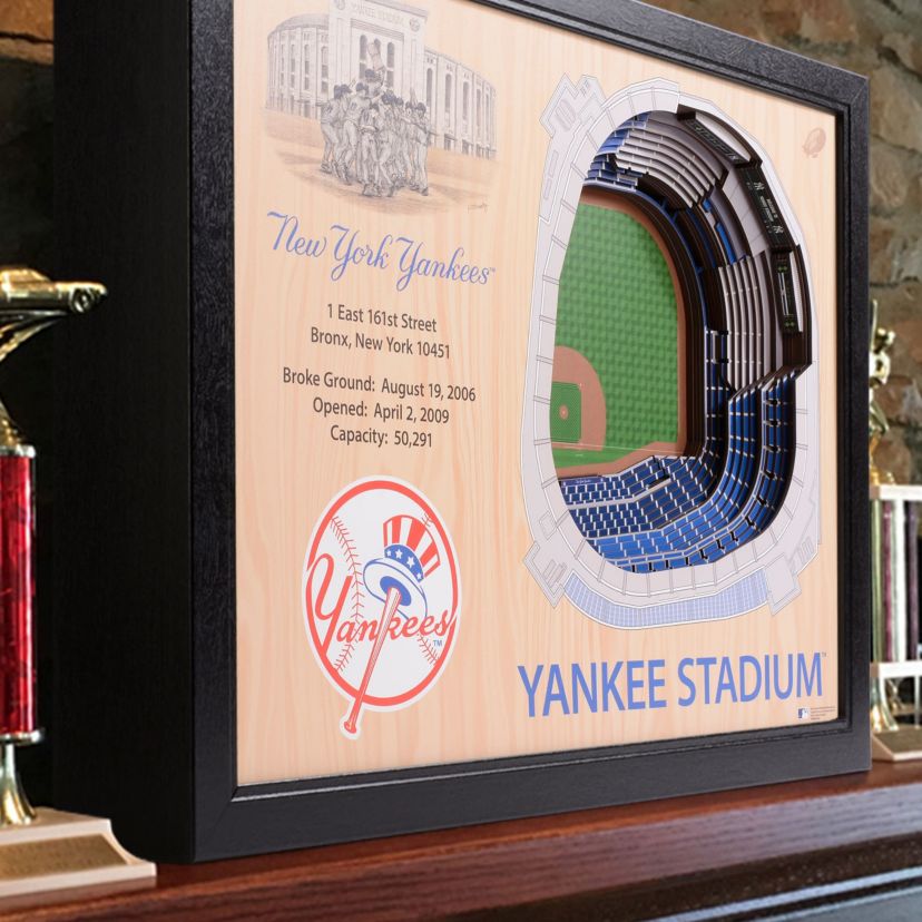YouTheFan MLB New York Yankees 25-Layer StadiumViews 3D Wall Art - Yankee Stadium