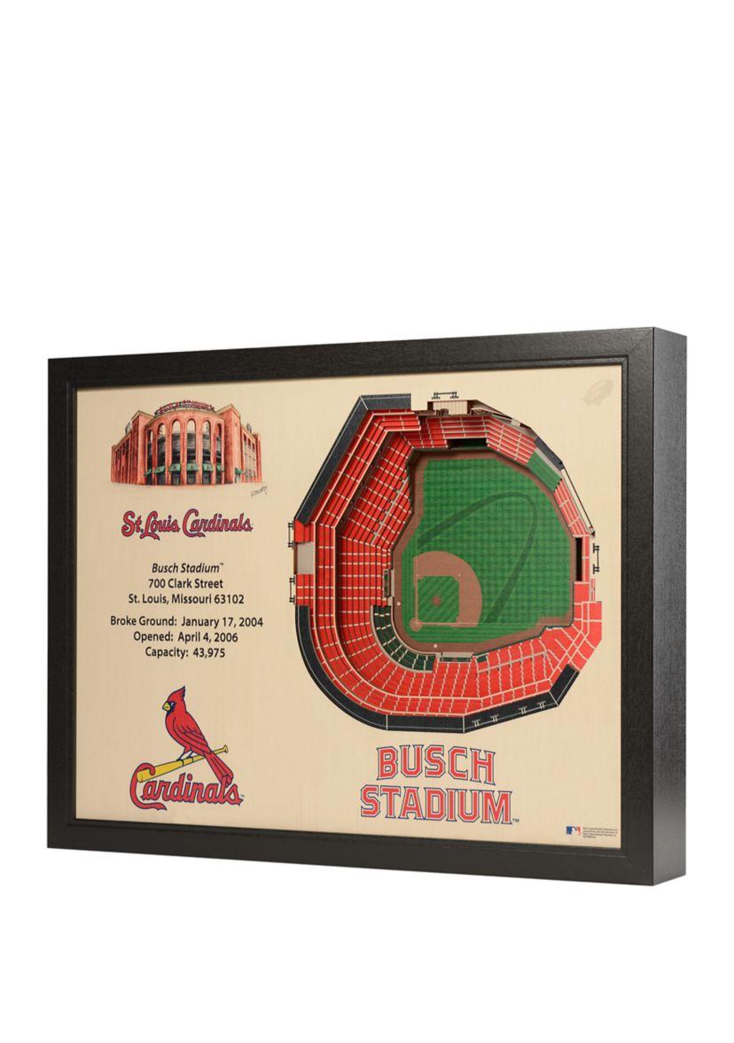 YouTheFan MLB St. Louis Cardinals 25-Layer StadiumViews 3D Wall Art - Busch Stadium