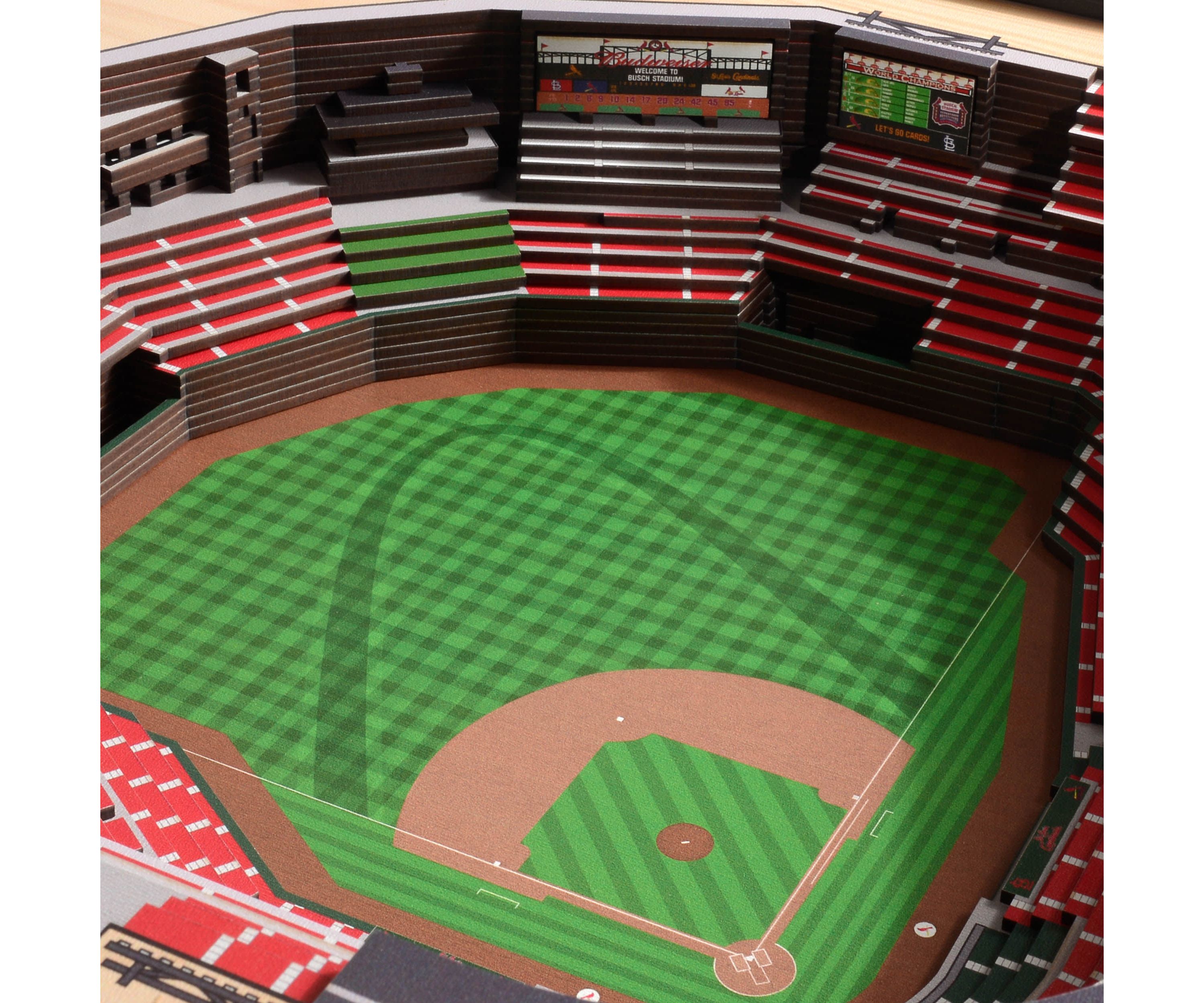 YouTheFan MLB St. Louis Cardinals 25-Layer StadiumViews 3D Wall Art - Busch Stadium