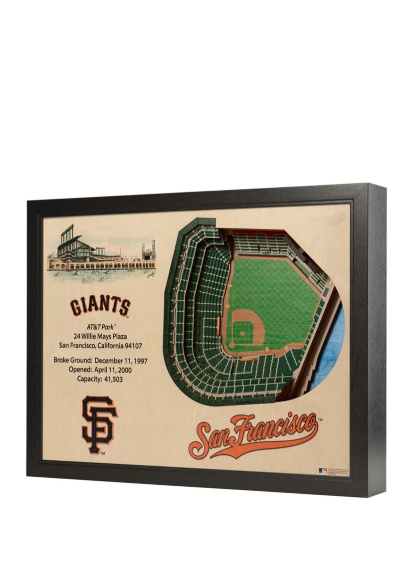 YouTheFan MLB San Francisco Giants 25-Layer StadiumViews 3D Wall Art - Oracle Park