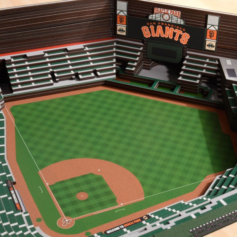 YouTheFan MLB San Francisco Giants 25-Layer StadiumViews 3D Wall Art - Oracle Park