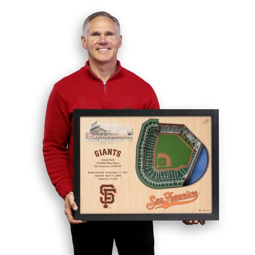YouTheFan MLB San Francisco Giants 25-Layer StadiumViews 3D Wall Art - Oracle Park