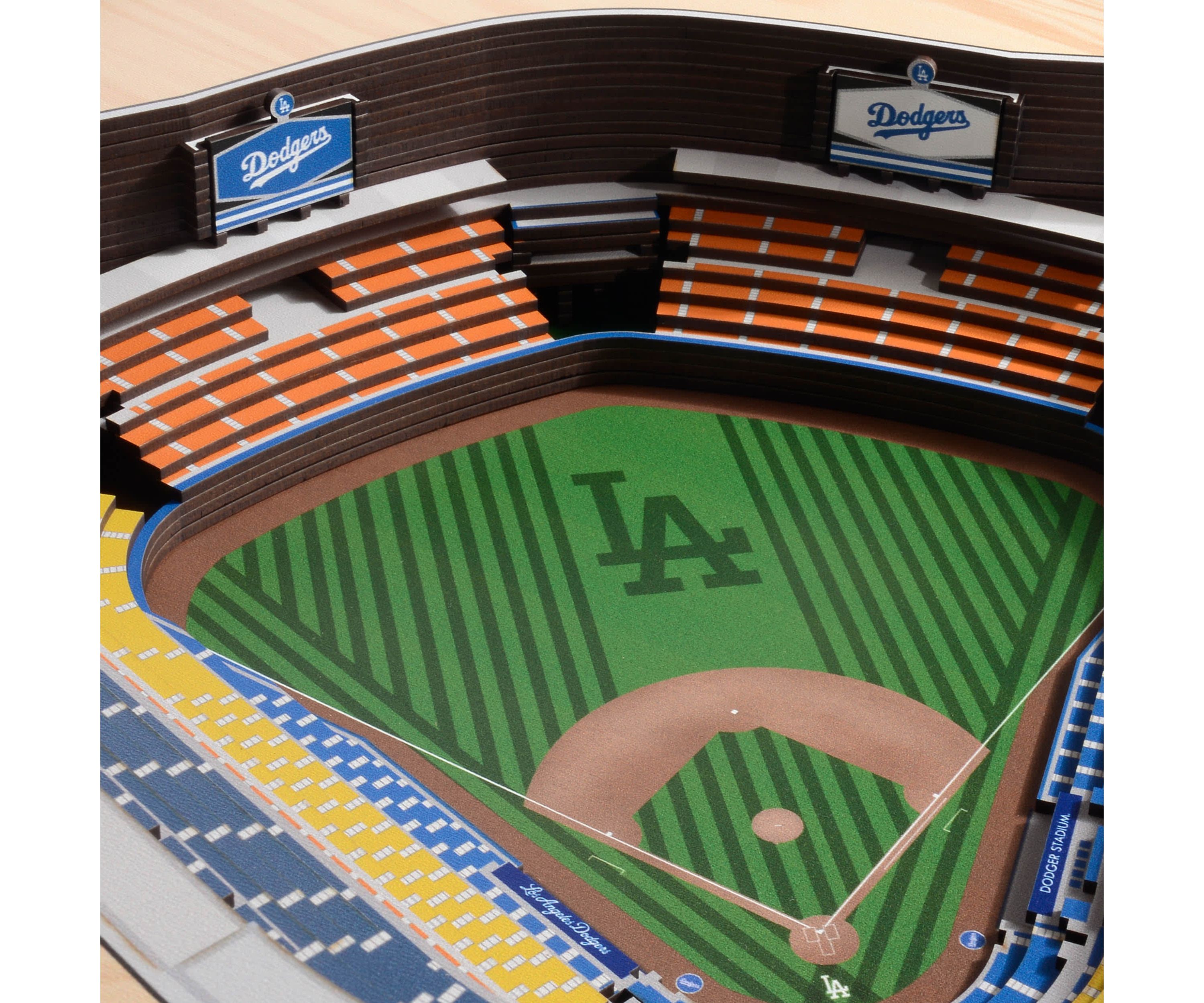 YouTheFan MLB Los Angeles Dodgers 25-Layer StadiumViews 3D Wall Art - Dodger Stadium