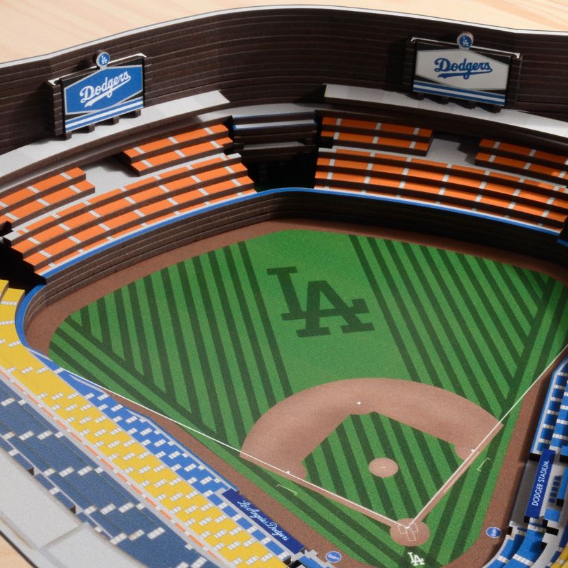 YouTheFan MLB Los Angeles Dodgers 25-Layer StadiumViews 3D Wall Art - Dodger Stadium