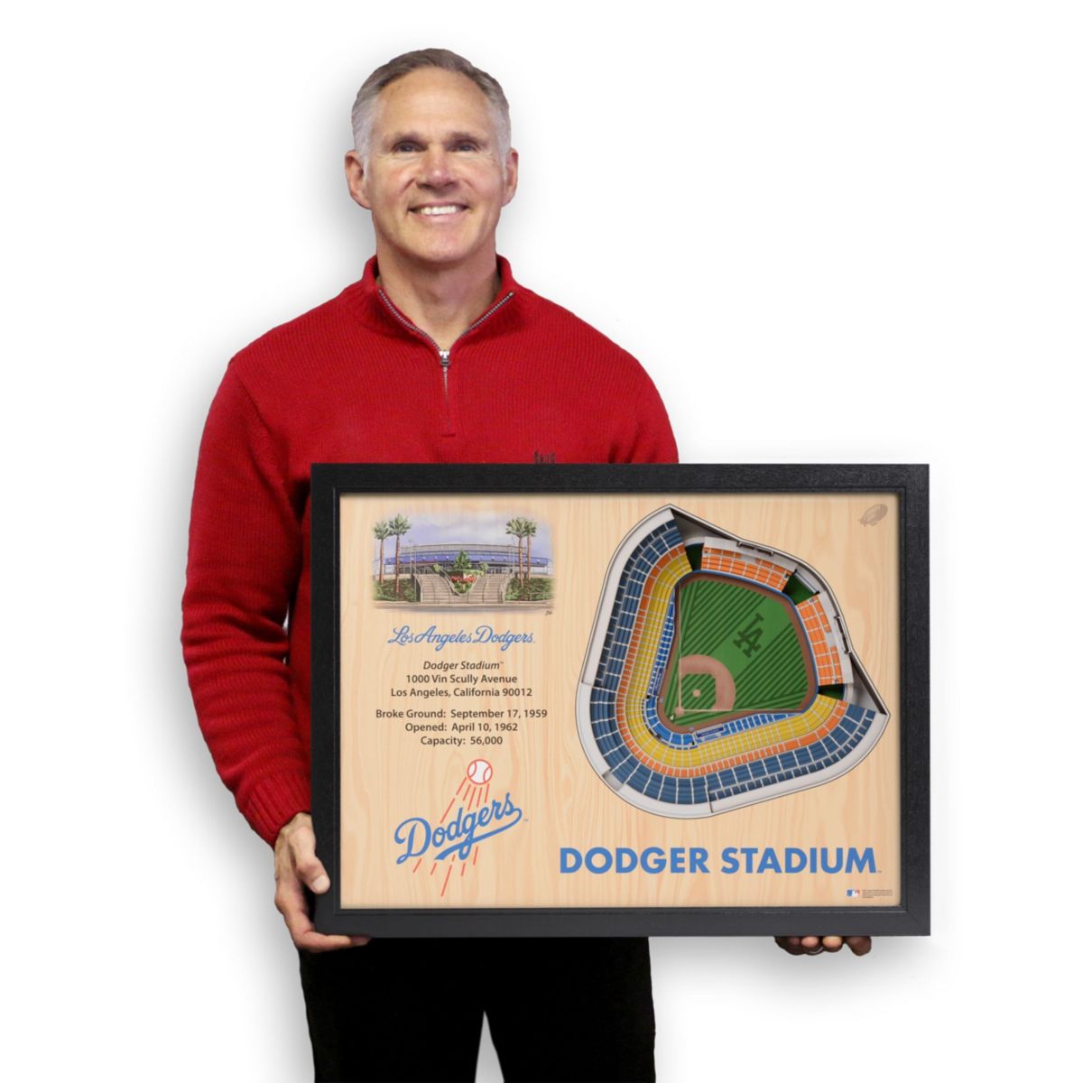 YouTheFan MLB Los Angeles Dodgers 25-Layer StadiumViews 3D Wall Art - Dodger Stadium