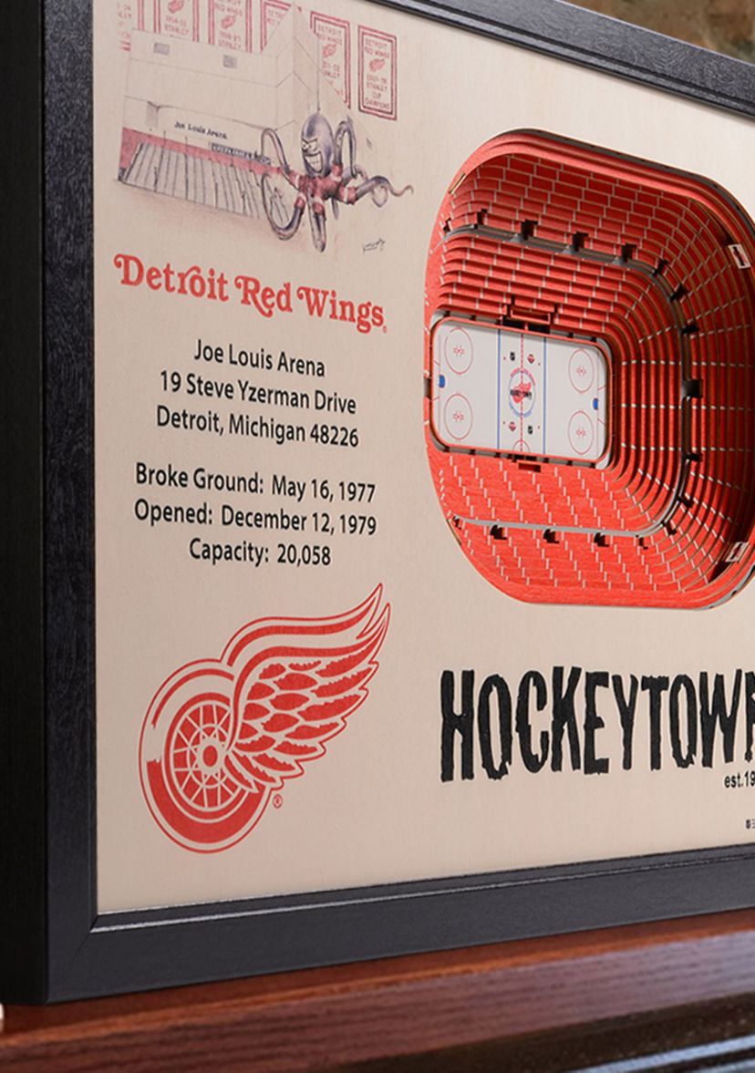 YouTheFan NHL Detroit Red Wings 25-Layer StadiumViews 3D Wall Art - Joe Louis Arena