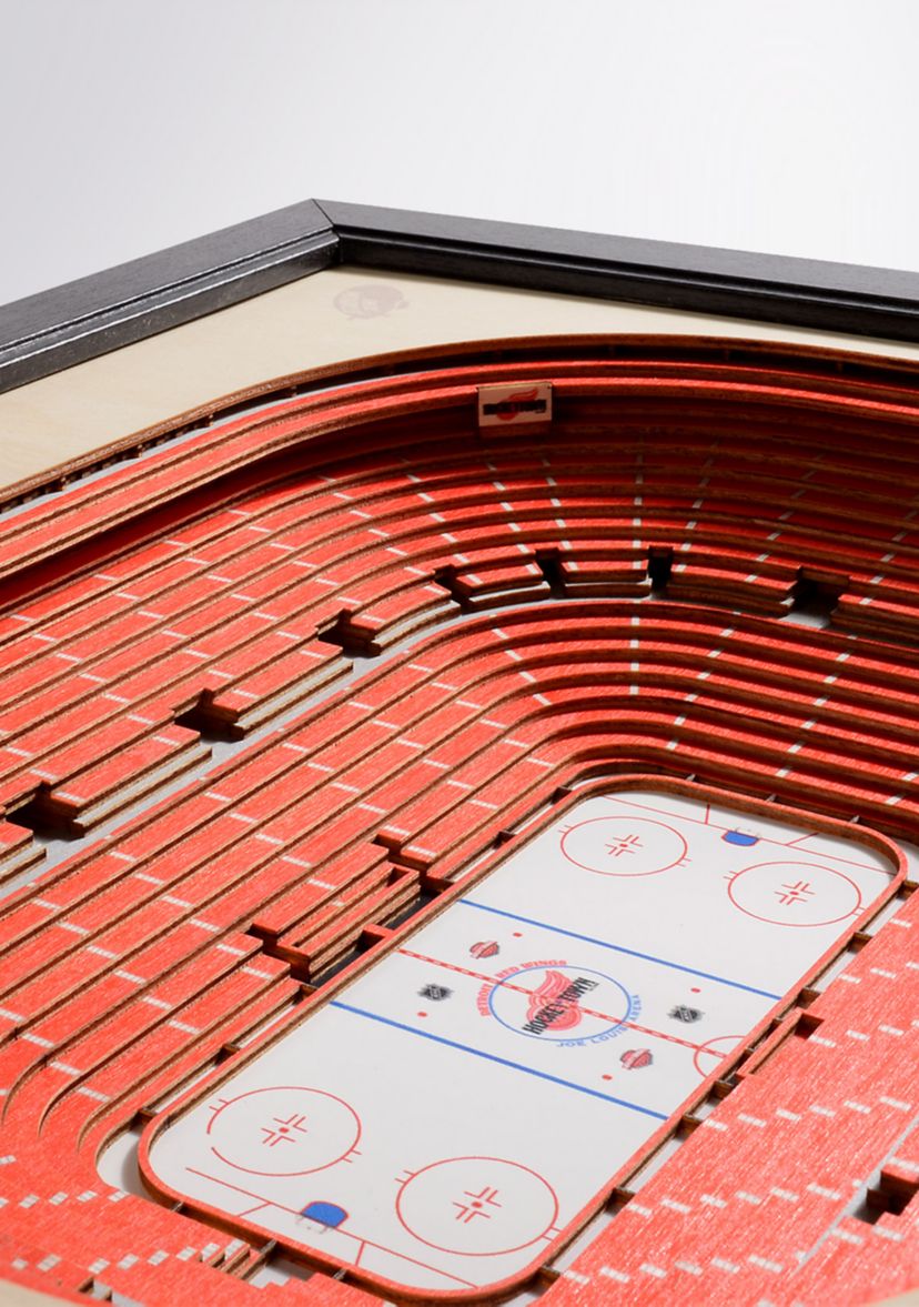 YouTheFan NHL Detroit Red Wings 25-Layer StadiumViews 3D Wall Art - Joe Louis Arena