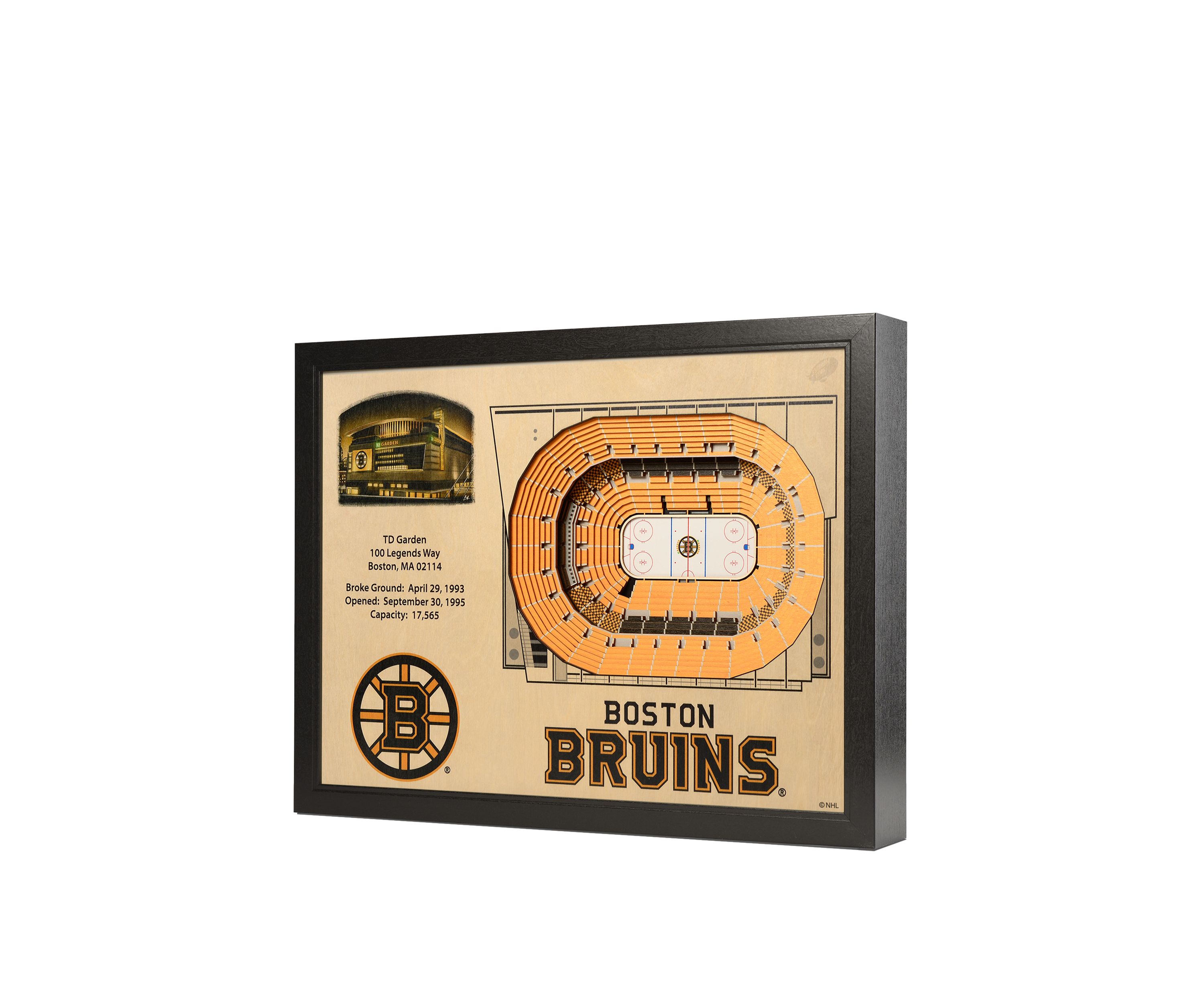YouTheFan NHL Boston Bruins 25-Layer StadiumViews 3D Wall Art - TD Garden