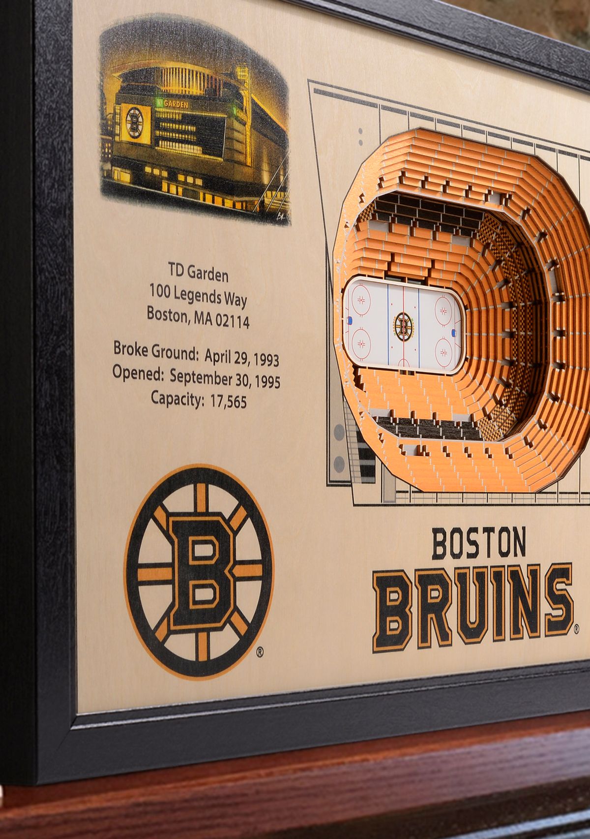 YouTheFan NHL Boston Bruins 25-Layer StadiumViews 3D Wall Art - TD Garden
