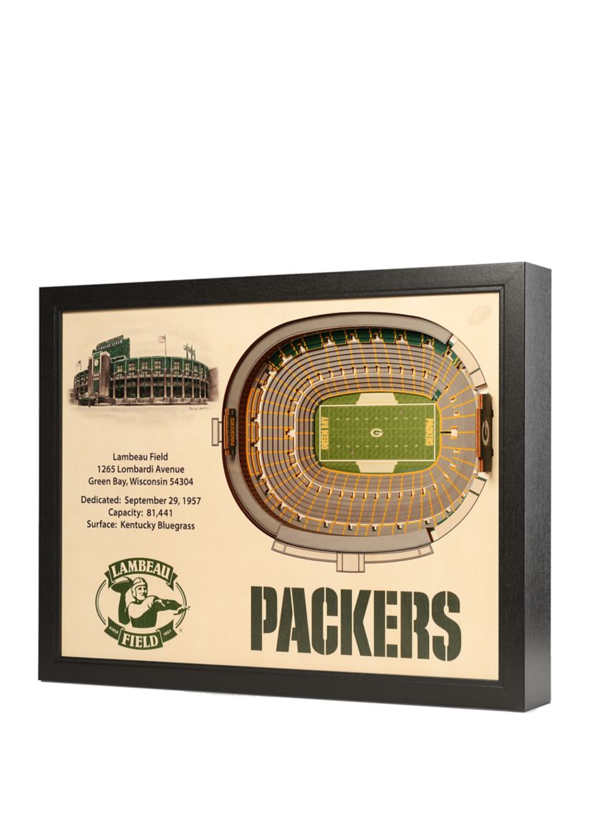YouTheFan NFL Green Bay Packers 25-Layer StadiumViews 3D Wall Art - Lambeau Field