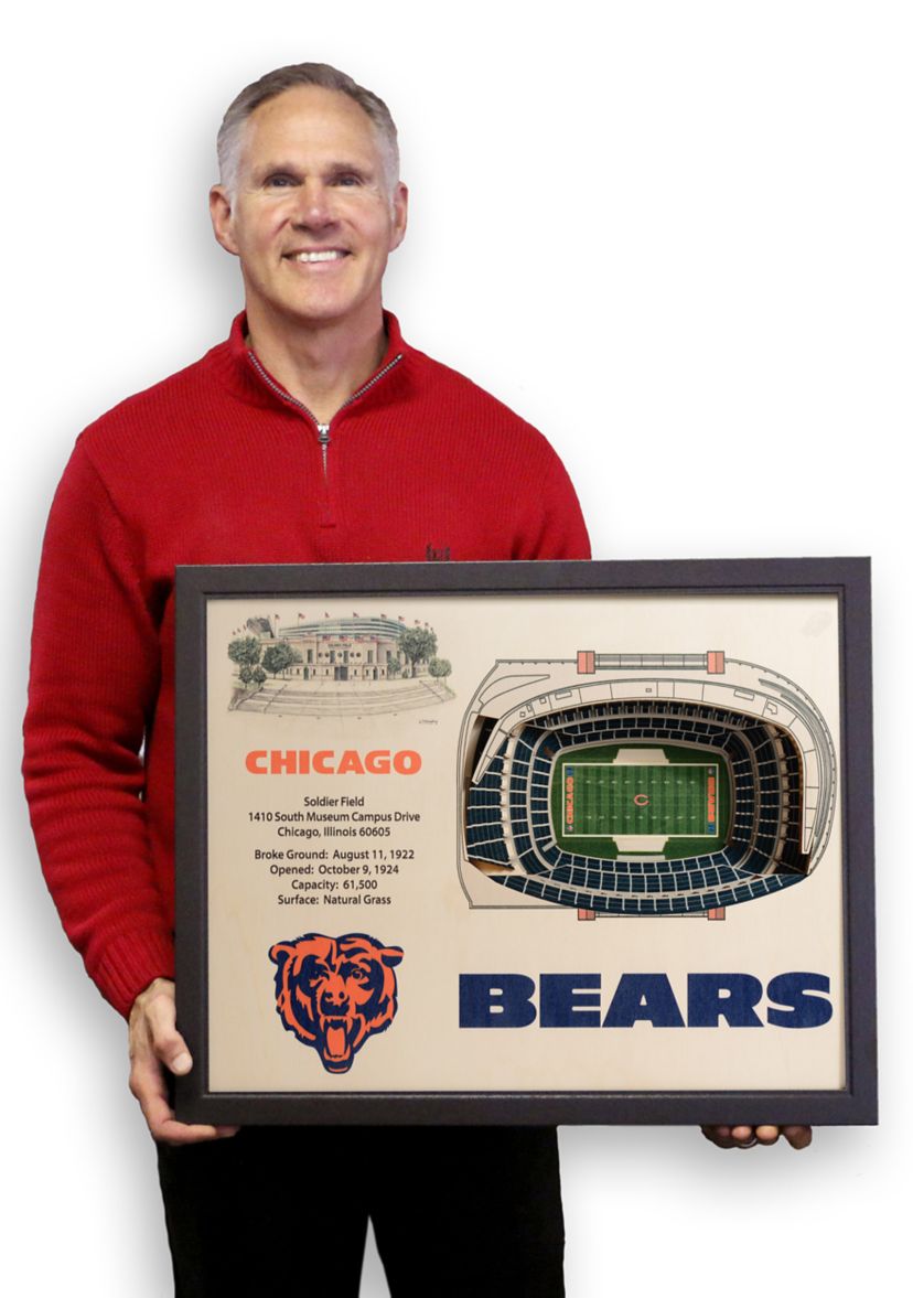 YouTheFan NFL Chicago Bears 25-Layer StadiumViews 3D Wall Art - Soldier Field
