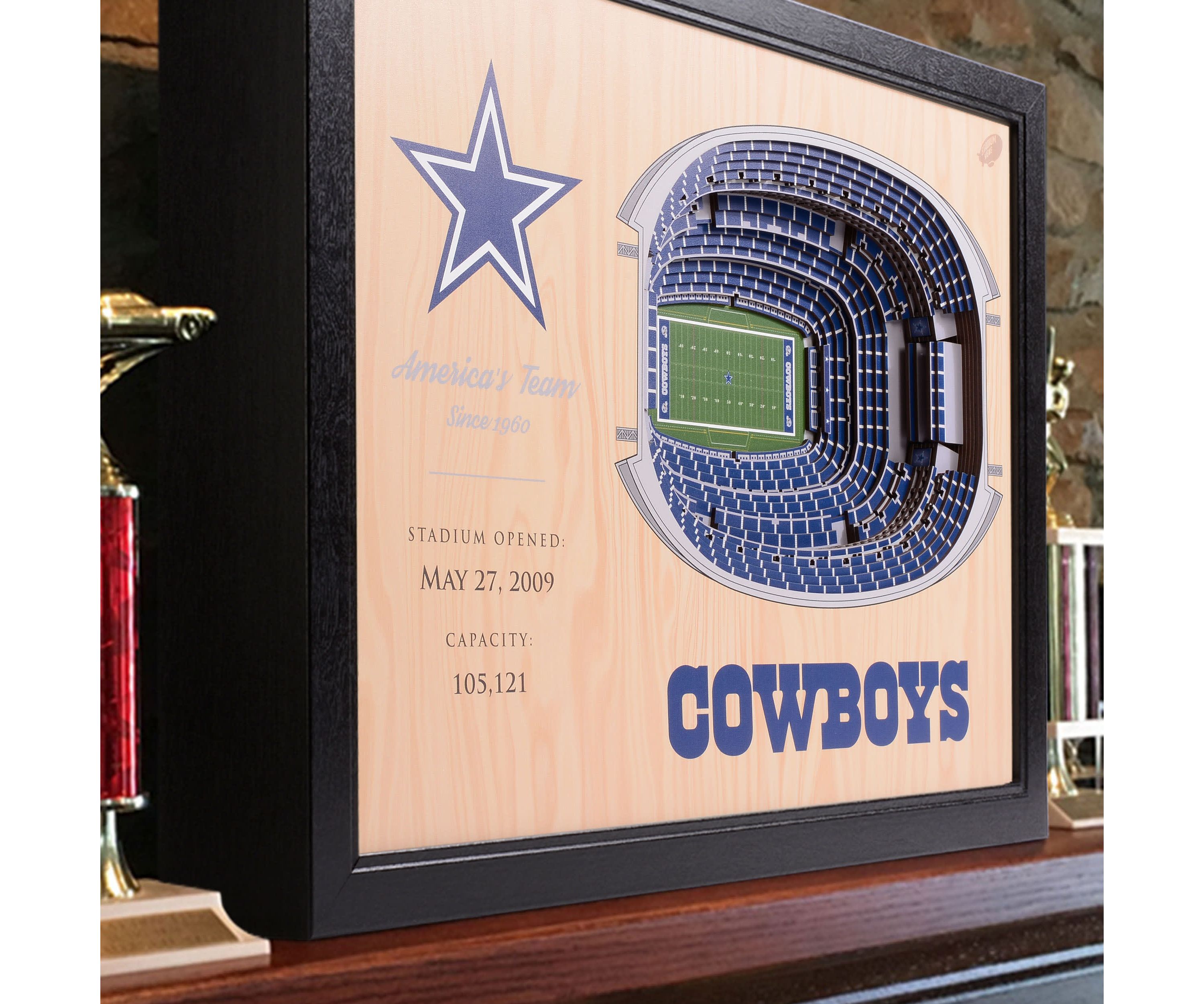 YouTheFan NFL Dallas Cowboys 25-Layer StadiumViews 3D Wall Art - AT&T Stadium