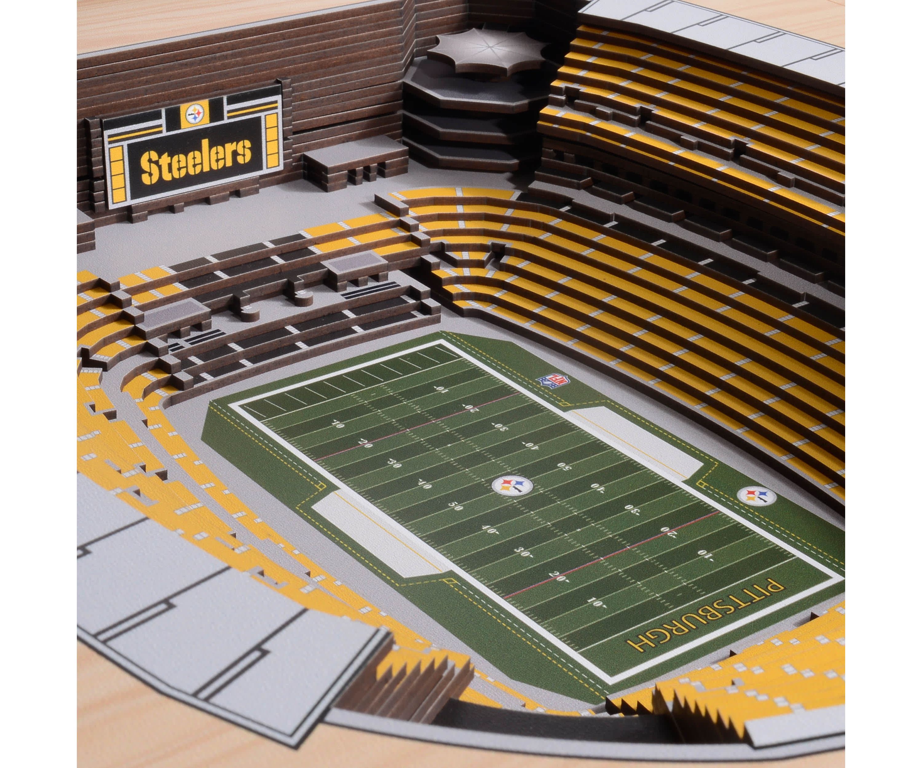 YouTheFan NFL Pittsburgh Steelers 25-Layer StadiumViews 3D Wall Art - Heinz Field