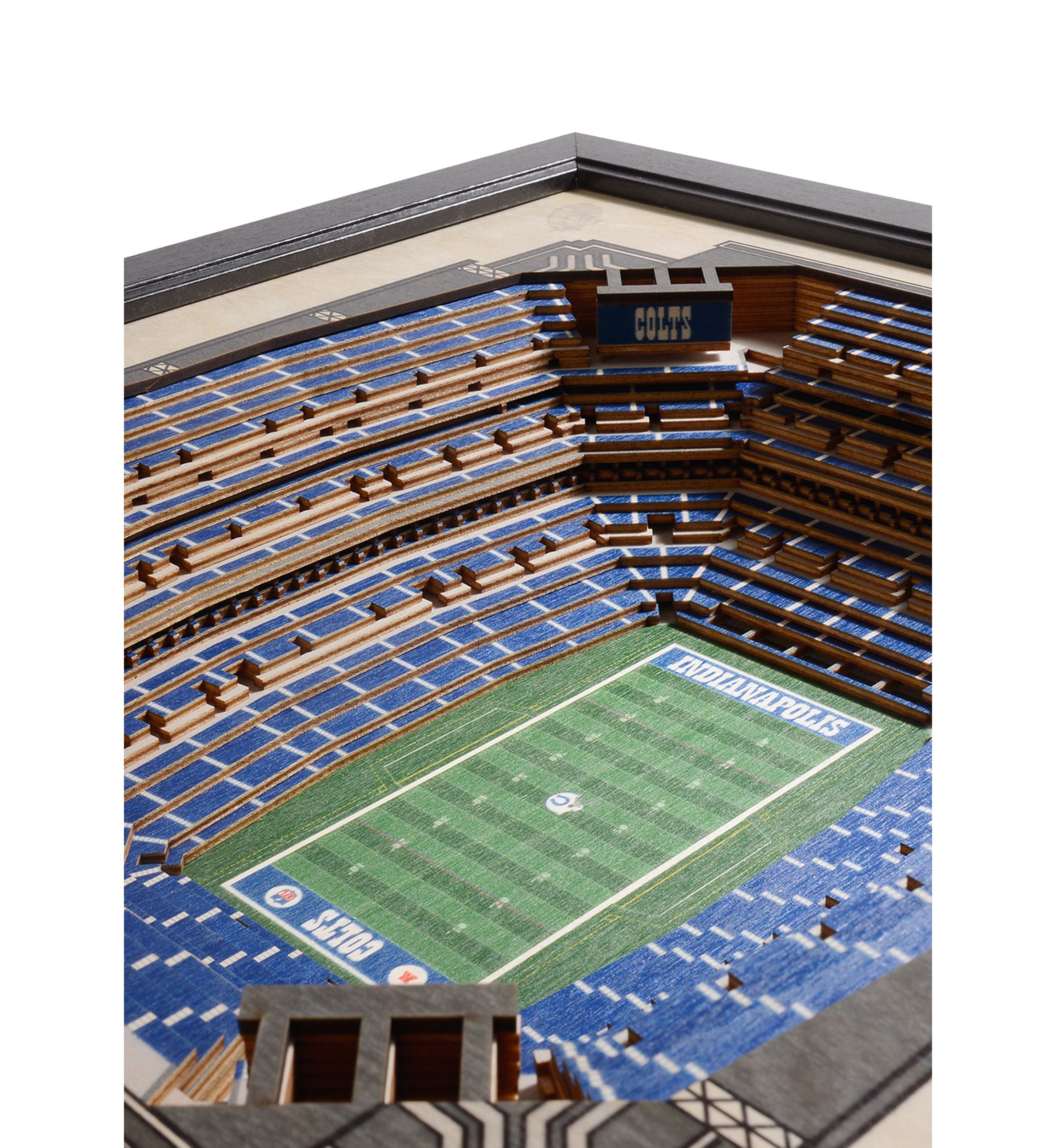 YouTheFan NFL Indianapolis Colts 25-Layer StadiumViews 3D Wall Art - Lucas Oil Stadium