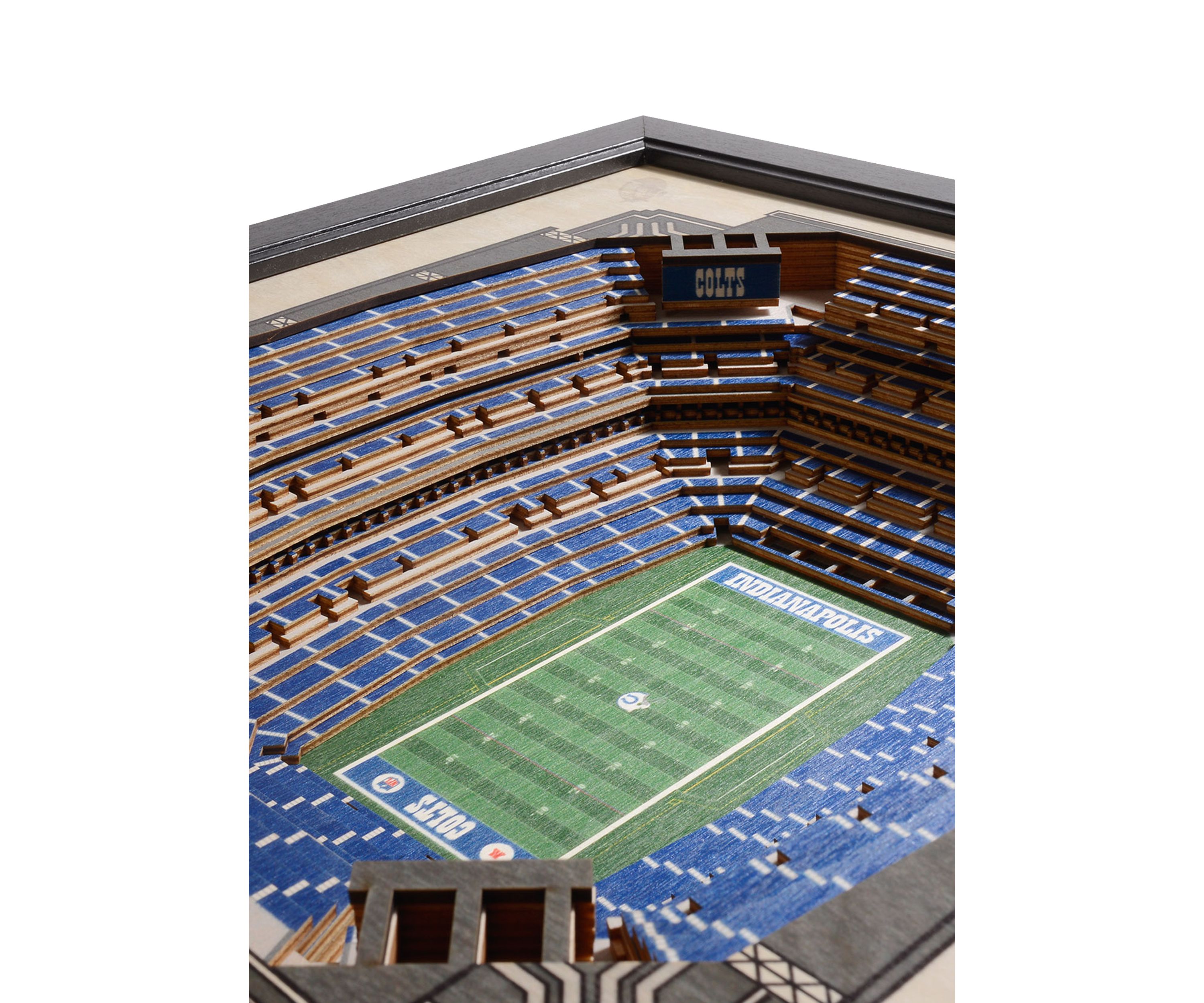 YouTheFan NFL Indianapolis Colts 25-Layer StadiumViews 3D Wall Art - Lucas Oil Stadium