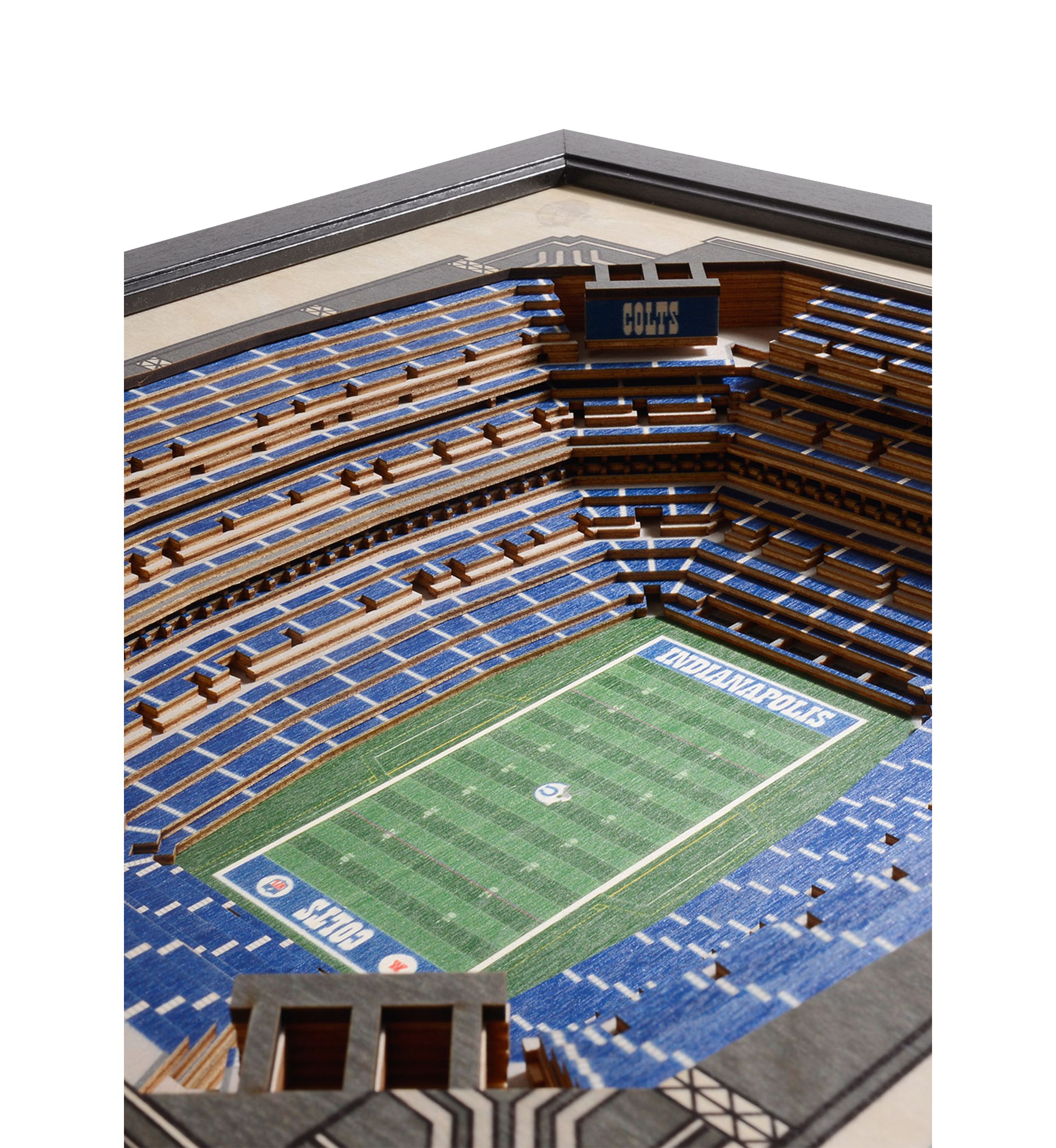 YouTheFan NFL Indianapolis Colts 25-Layer StadiumViews 3D Wall Art - Lucas Oil Stadium